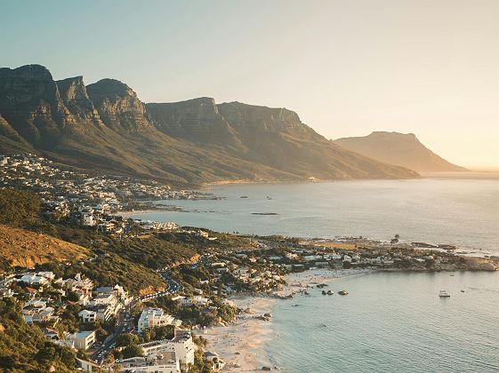 Vue sur les plages de Cape Town