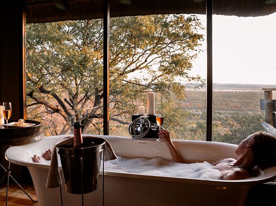 Baignoire du Little Ongava Lodge
