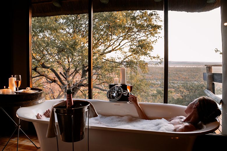 Baignoire du Little Ongava Lodge