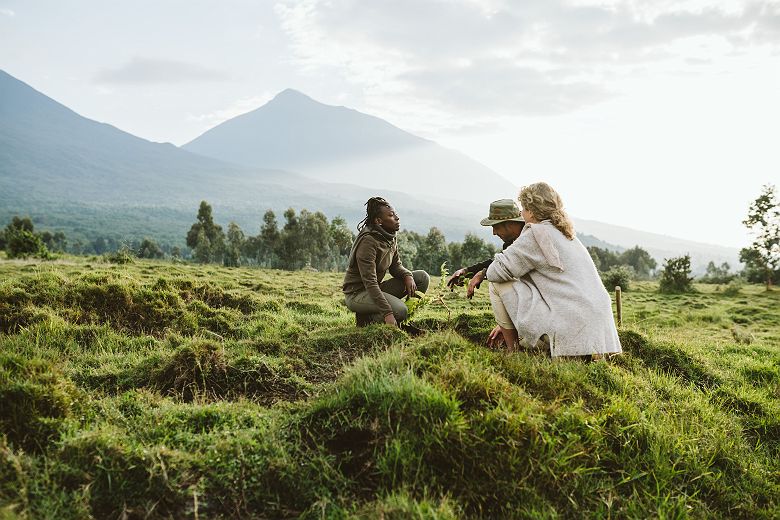 Singita Kwitonda dans le parc national des Volcans au Rwanda