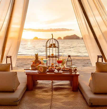 The Tubkaak Krabi Boutique Resort - dîner romantique sur la plage