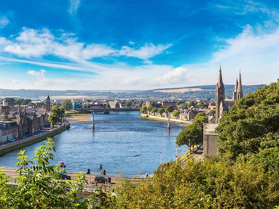 Vue sur Inverness - Ecosse, Royaume-Uni