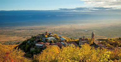 Vallee d'Alazan, Sighnaghi, Géorgie