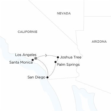 Carte USA - La Californie