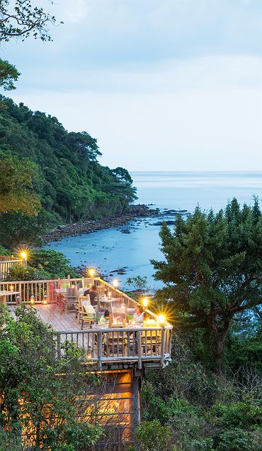 Soneva Kiri - terrasse avec vue