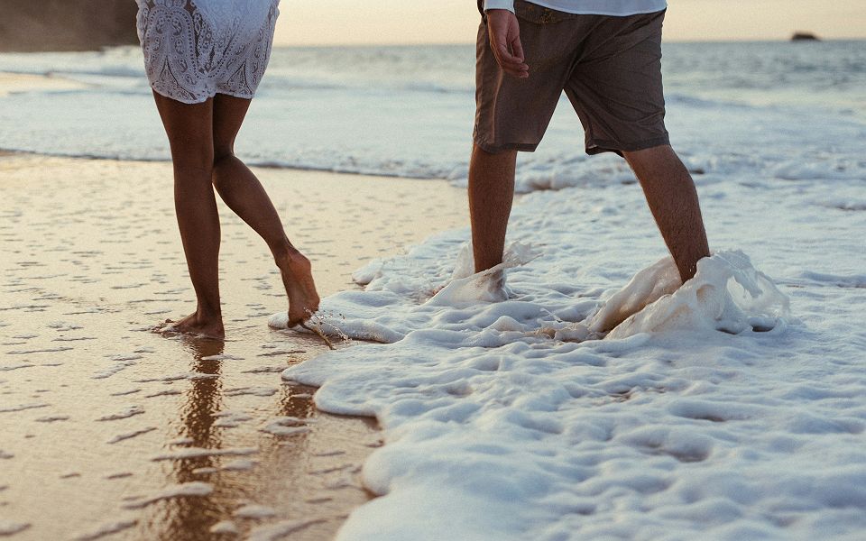 Photo couple plage