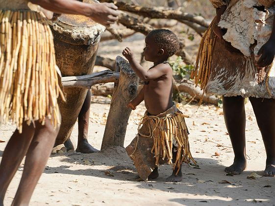 Village près de Rundu - bande de Caprivi en Namibie