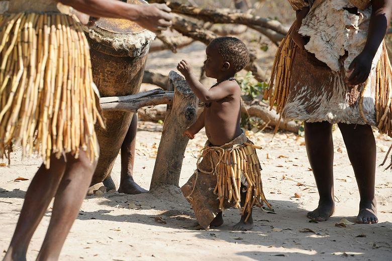 Village près de Rundu - bande de Caprivi en Namibie