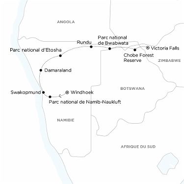 itineraire du voyage