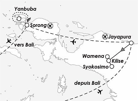 itineraire du voyage