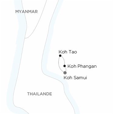 Carte THAILANDE iles