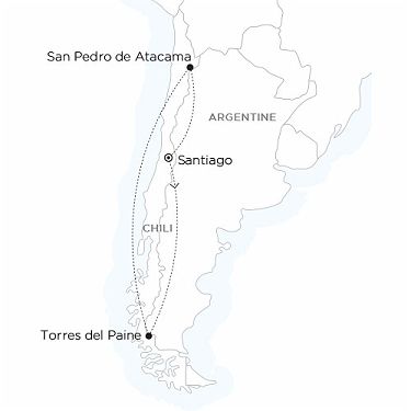 Carte CHILI Tierra Hotels