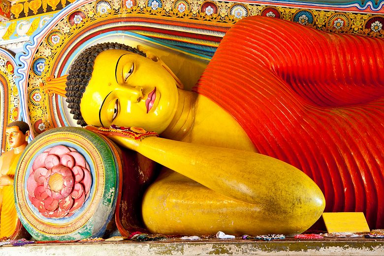 Bouddha dans le temple Isurumuniya à Anurâdhapura - Sri Lanka