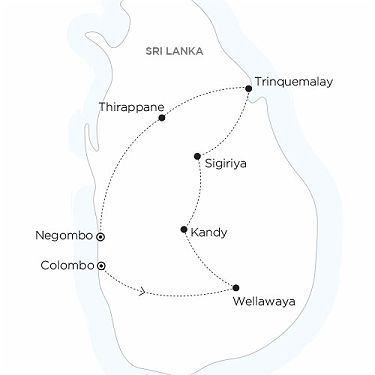 Carte SRI LANKA - Portrait de famille cinghalais