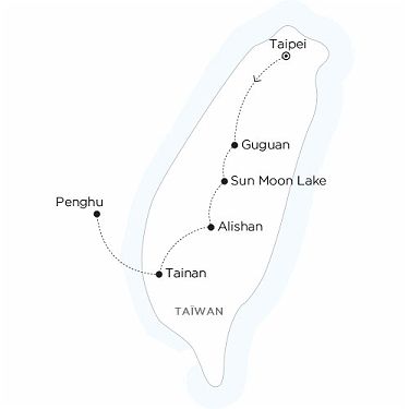 carte Taiwan trésors insulaires
