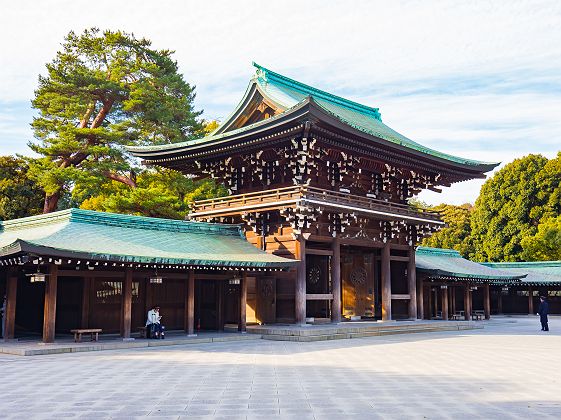 Le Meiji-jingū ou sanctuaire Meiji à Tokyo - Japon