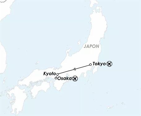 Carte Escales Nippones 