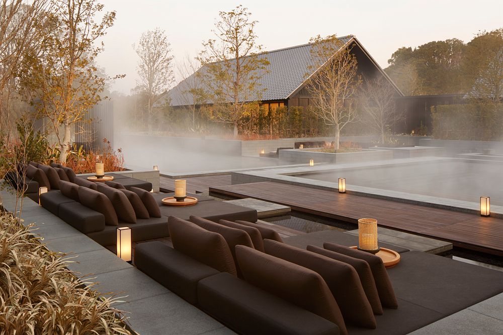 Sources thermales - Hotel Amanemu près de Kashikojima, Japon