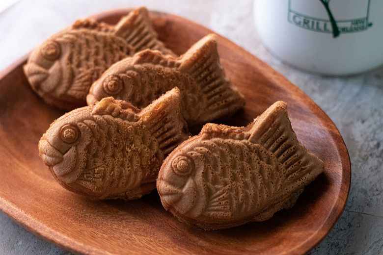 Plat avec des taiyaki