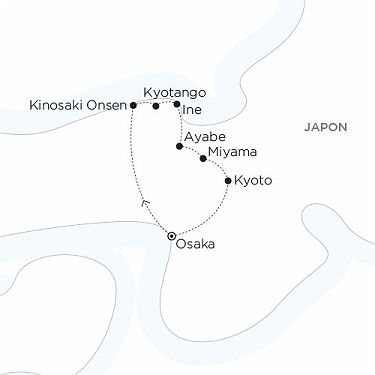 Carte japon Échappée sauvage entre terre et mer