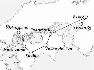 Carte Shikoku Poésie de l'instant