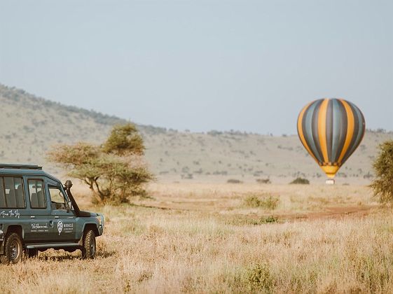 Survol montgolfière Serengeti avec Miracles