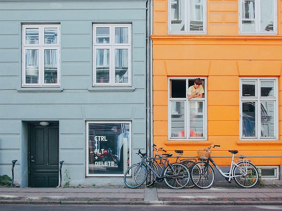 Danemark - Façade colorée de maisons à Copenhague