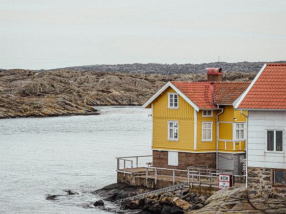 Ile dans archipel de Göteborg (Gullholmen)