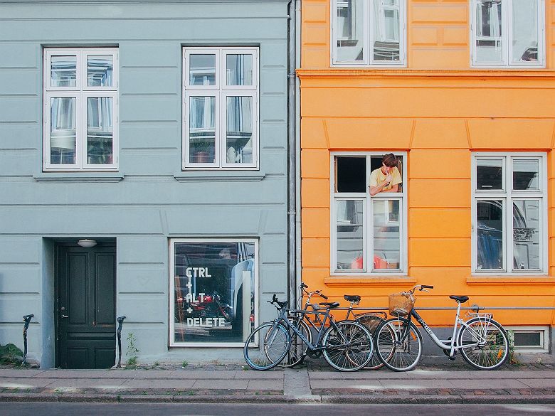 Danemark - Façade colorée de maisons à Copenhague