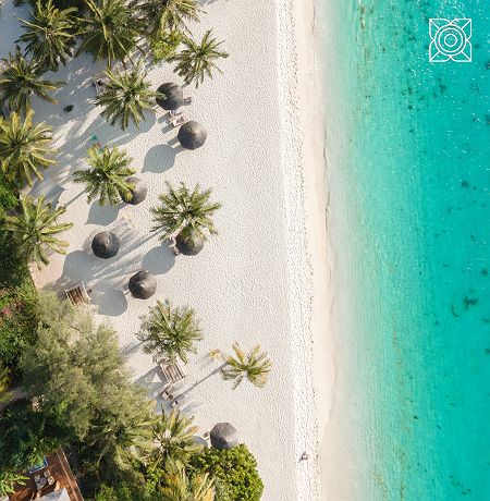 Vue aérienne du Zuri Zanzibar
