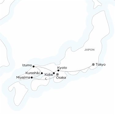 Carte - Programme "à la table du Japon"