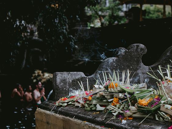 Ubud - Tirta Empul offrandes