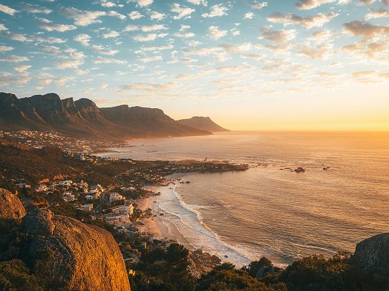 Vue aérienne Cape Town