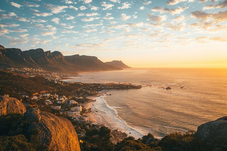 Vue aérienne Cape Town