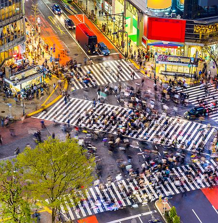 Shibuya Crossing à Tokyo - Japon
