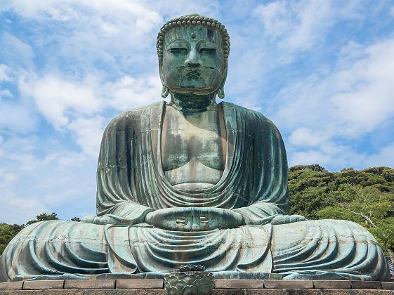 Le Grand Bouddha du temple Kōtoku-in à Kamakura - Japon