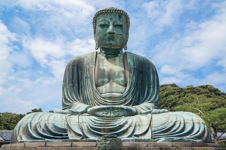 Le Grand Bouddha du temple Kōtoku-in à Kamakura - Japon