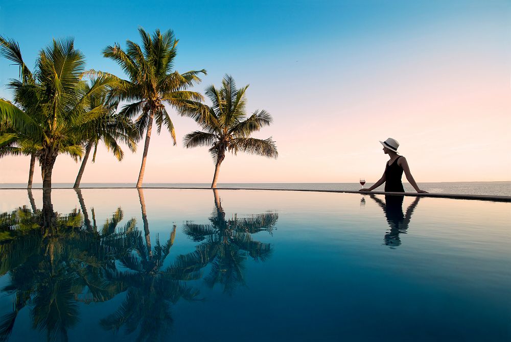 Vue depuis la piscine - andBeyond Benguerra Island