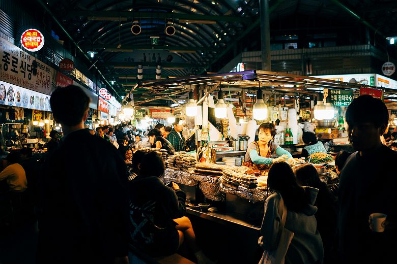Marché street food Séoul 