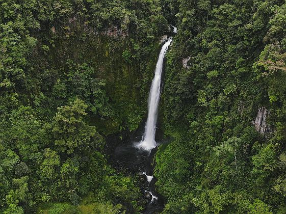 Cascade dans la région de Turrialba