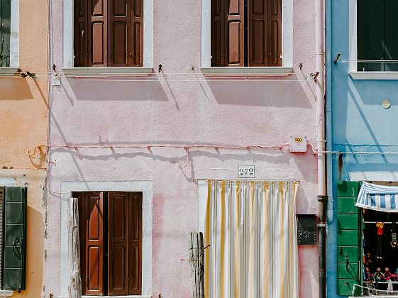 Façades colorées de Burano 