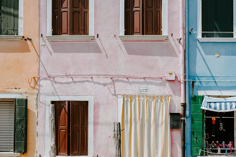 Façades colorées de Burano 
