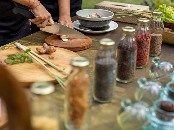 activité cuisine au Fivelements Retreat