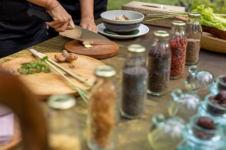 activité cuisine au Fivelements Retreat