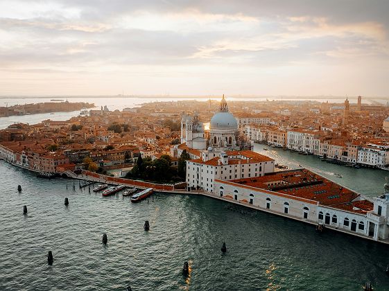 Vu aérienne de Venise
