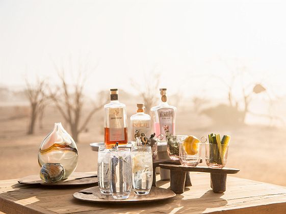 Sundowner au Wilderness Little Kulala