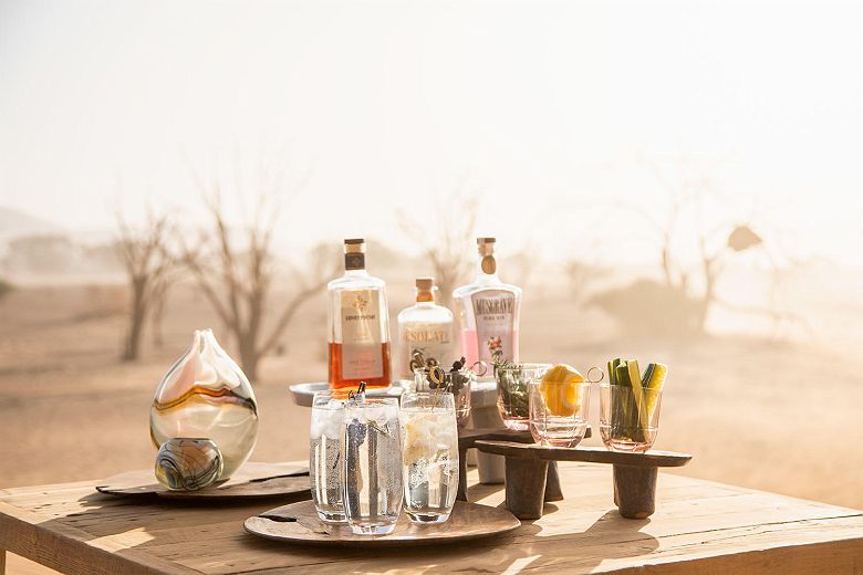 Sundowner au Wilderness Little Kulala