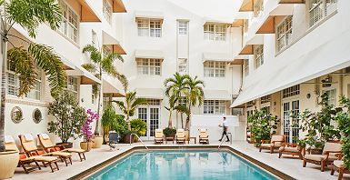 The Betsy Hotel - piscine courtyard