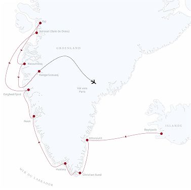 croisière Routes Viking du grand Nord : Islande & Groenland Ouest