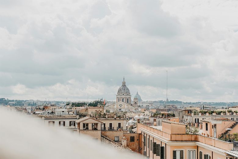 Vues sur Rome depuis un rooftop